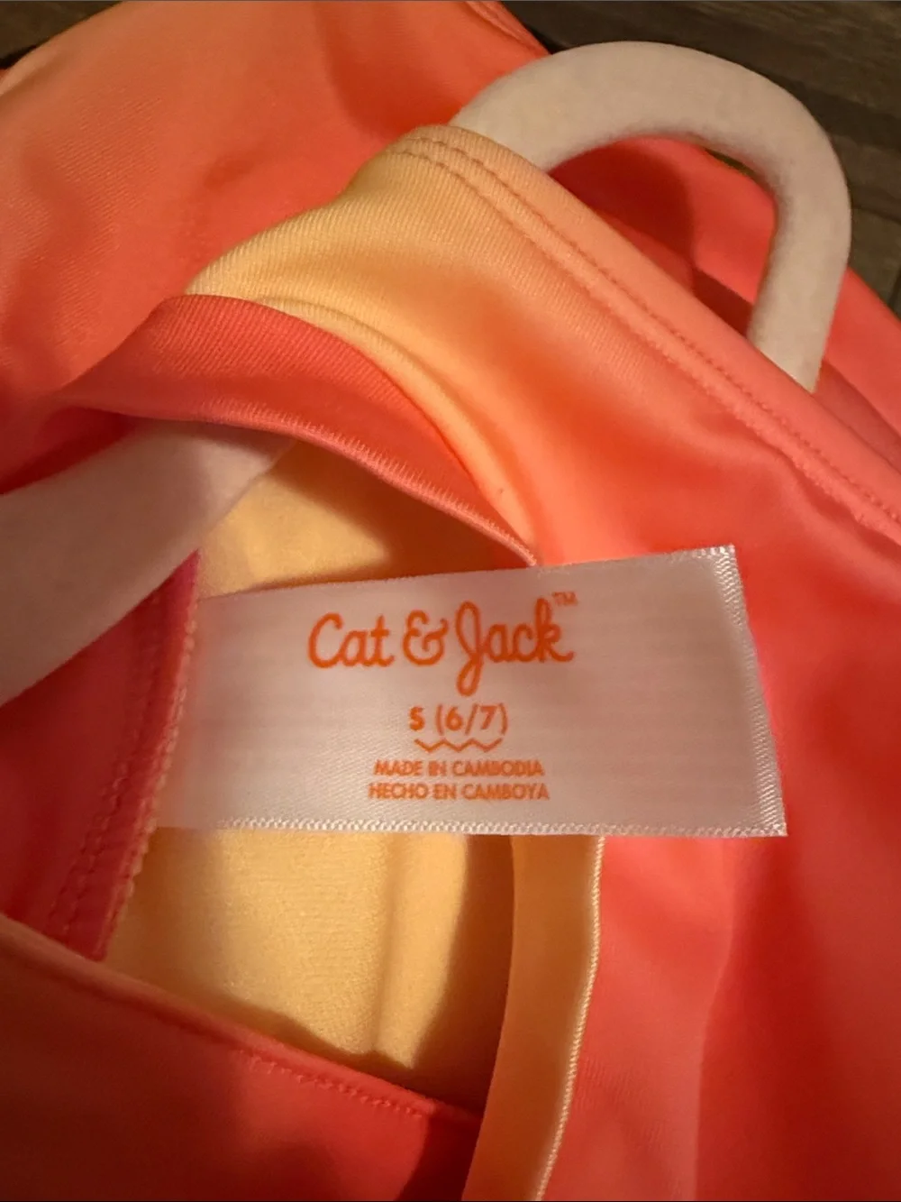 3 for $15 - Kids Gradient Tank One-Piece Swimsuit - Orange and Yellow